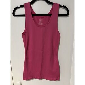 Worthington Suitable Seamless Tank Top Womens S/M Scoop Neck Pink Stretch